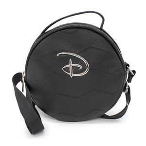 Disney Silver Logo Signature D Women's Crossbody Wallet